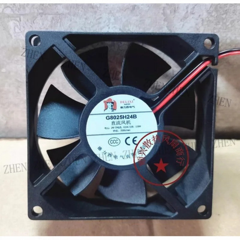 Y G8025H24B DC24V 0.14A 8CM 2선식 냉각팬