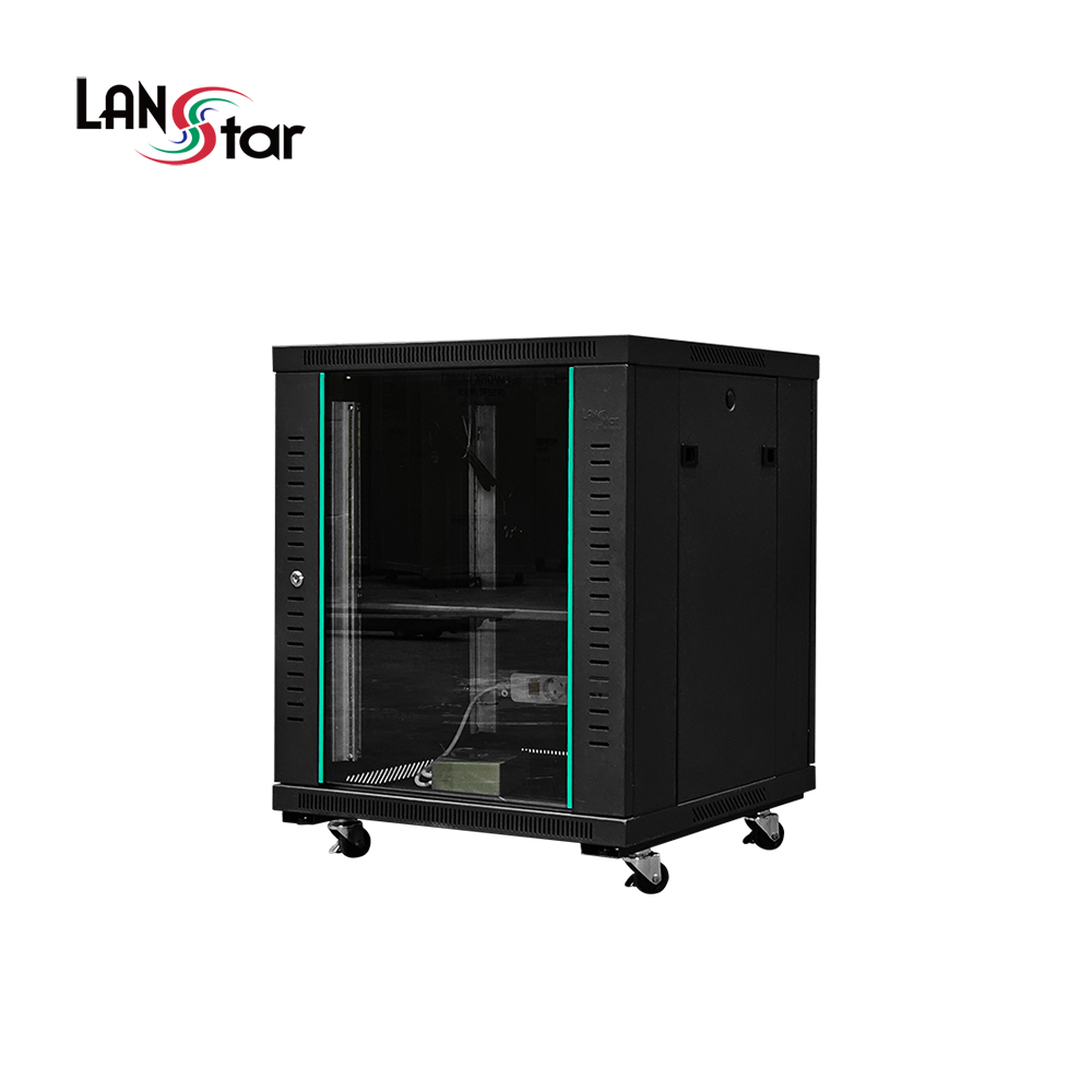 랜스타 LS-750HB 허브랙 검정 12U 750x600x600 통신랙 CCTV - 상품 이미지