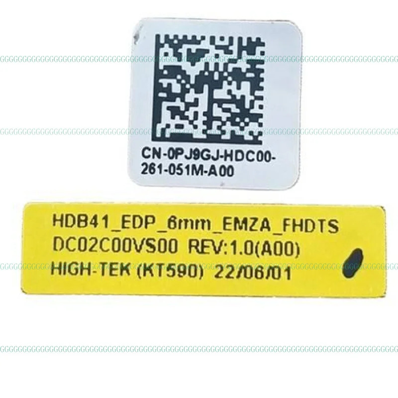 A 델 래티튜드 7430 2-in-1 스크린 케이블 HDB41 6MM FHD 터치 0PJ9GJ