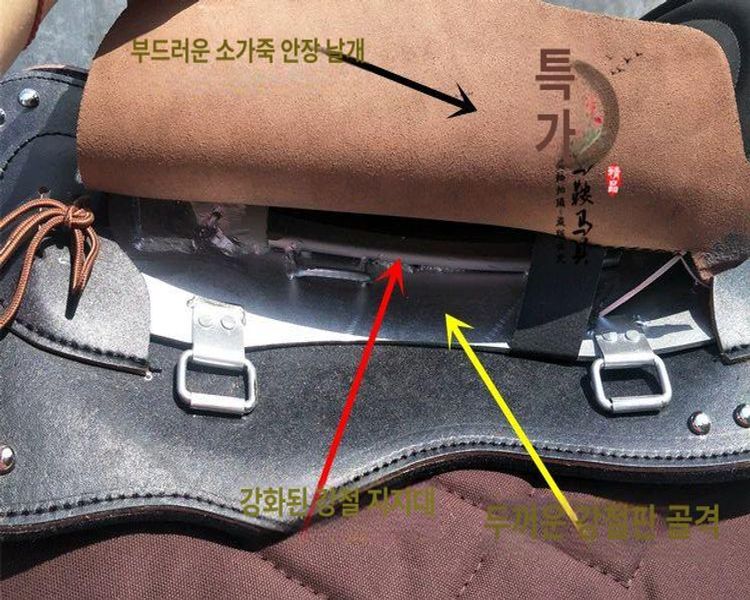 말 안장 패드 경주마 보호 승마용품 시트 좌석 쿠션 흡수 오토바이 하네스 관광용 세트 - 상세 이미지 5