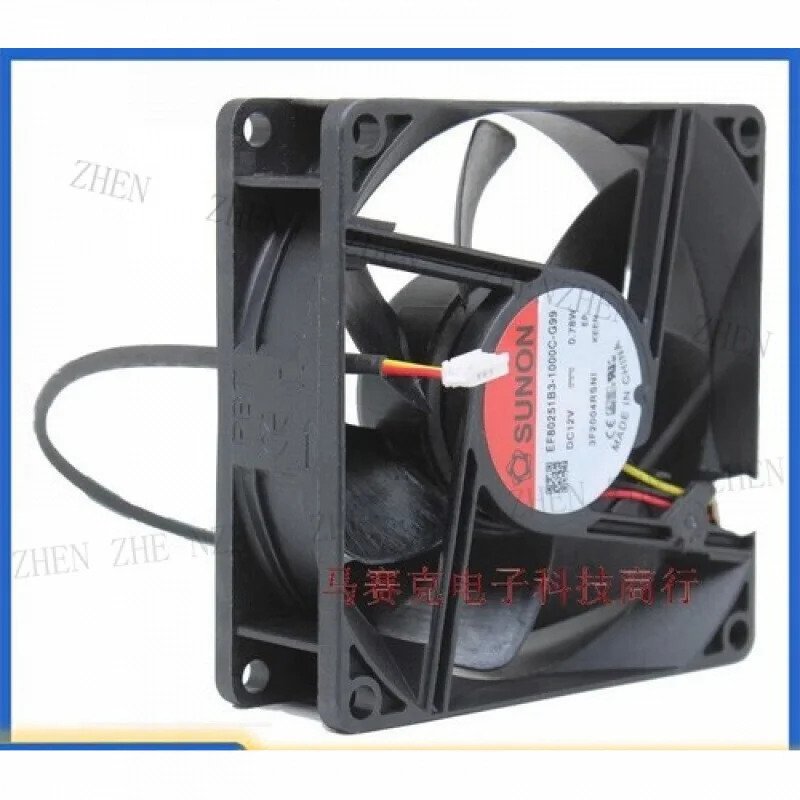 Y for EF80251B3-1000C-G99 12V 0.78W 8CM 8025 3-선 쿨링 팬
