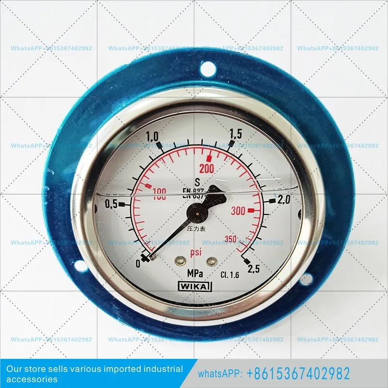 WIKA EN837-1 독일 3홀 엣지 플랜지 압력계