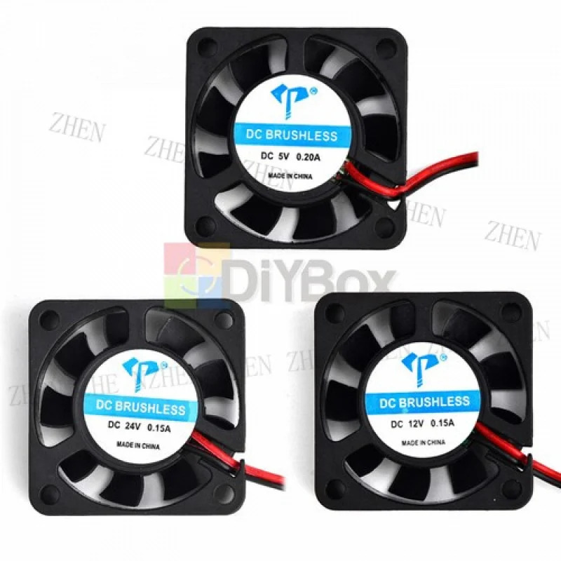 Y for DC4010 40mm DC 5V/12V/24V 2핀 무소음 미니 쿨러 냉각팬 PC 컴퓨터용