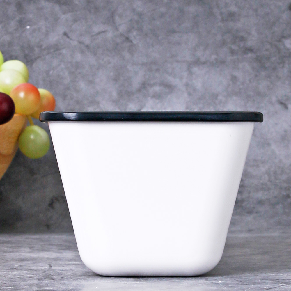 법랑 멜라민 케이크 디저트 빵 브레드 뷔페 대형 큰 샐러드 접시 17.5cm, M2404 딥 - 상세 이미지 2
