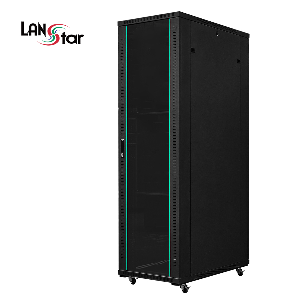 랜스타 LS-2000HS 서버랙 검정 42U 2000x1000x600 통신랙 국제규격 - 상품 이미지