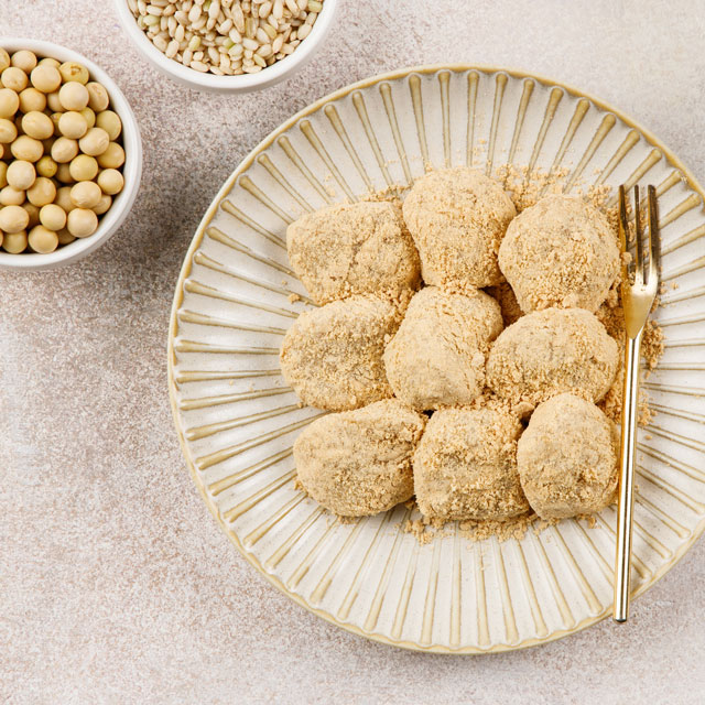 싸리재 찰떡 콩고물 [ 현미 찹쌀 인절미 200g ] 굳지않는 아침대용 간편 냉동 떡 - 상세 이미지 3