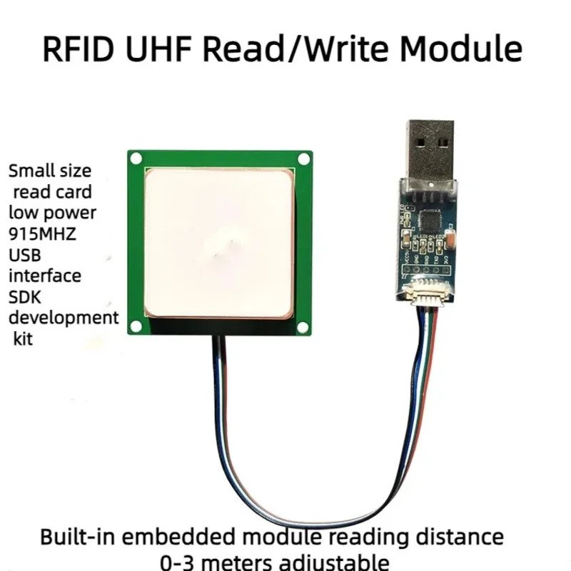 UHF RFID 리더 모듈 안테나 통합 26dBm 전태그 3 TTL to USB