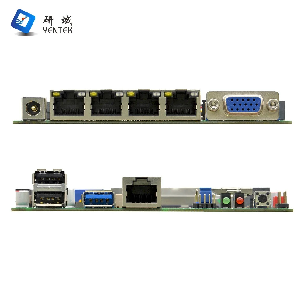 Pfsense 서버 마더보드 프로세서 J4125 DDR4 8G VGA 4 RJ45 LAN 미니 나노 ITX 방화벽