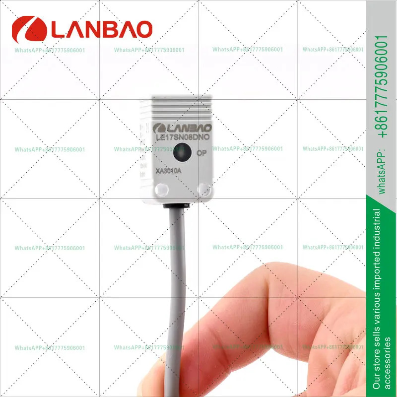 Lanbao LE17SF05DNO 유도 센서 3선 내장형 5mm 플라스틱 사각 스위치
