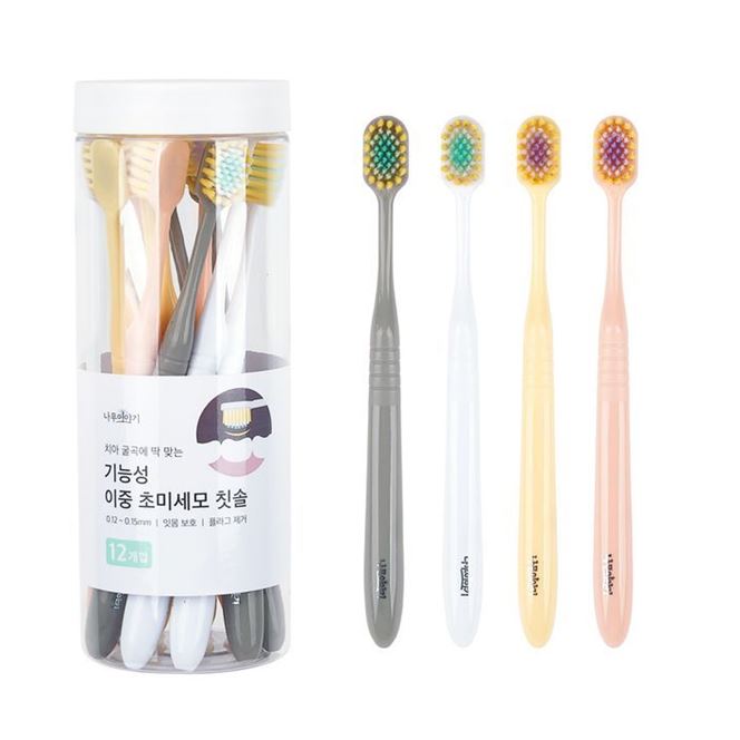 25개입 빨대 종이 건강 가성비 치아 예방 용품 대용량 양치 욕실 미세모 구강 충치 칫솔 - 상품 이미지