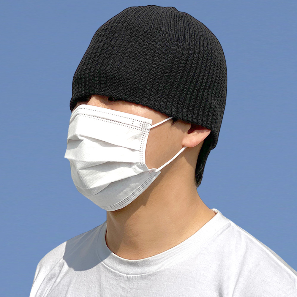 61cm 빅사이즈 스웨이 여름 숏 비니 니트 대두 모자 남자 여자 무지 봄 커플 골무 이미지 2