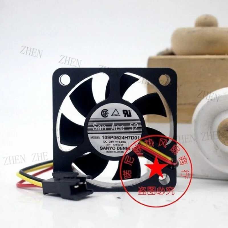 Y 팬 109P0524H7D01 DC 24V 0.05A 5015 5cm 3선