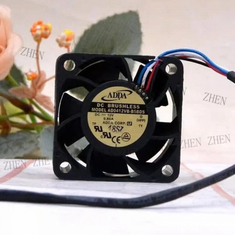 Y AD0412VB-B5BDS DC12V 0.80A 4028 4CM 4선 서버 냉각팬