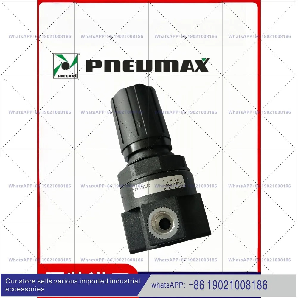 PNEUMAX 오리지널 블랙 새 패널 장착형 압력 조절 밸브 17109B 제어 포장