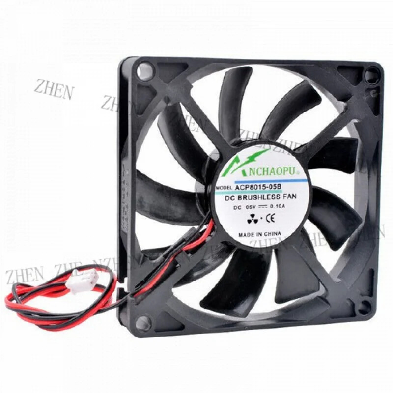 Y ACP8015 80mm DC5V 12V 24V 2핀 냉각팬 라우터전원공급장치용