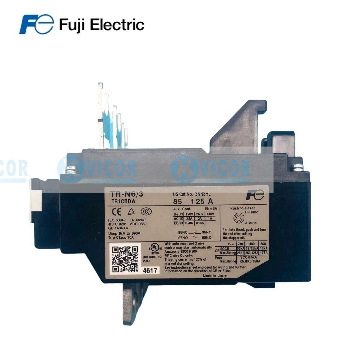 TR-N6/3 65-95A 85-125A 110-160A TR-N7/3 TR-N6H/3 후지 열 과부하 계전기
