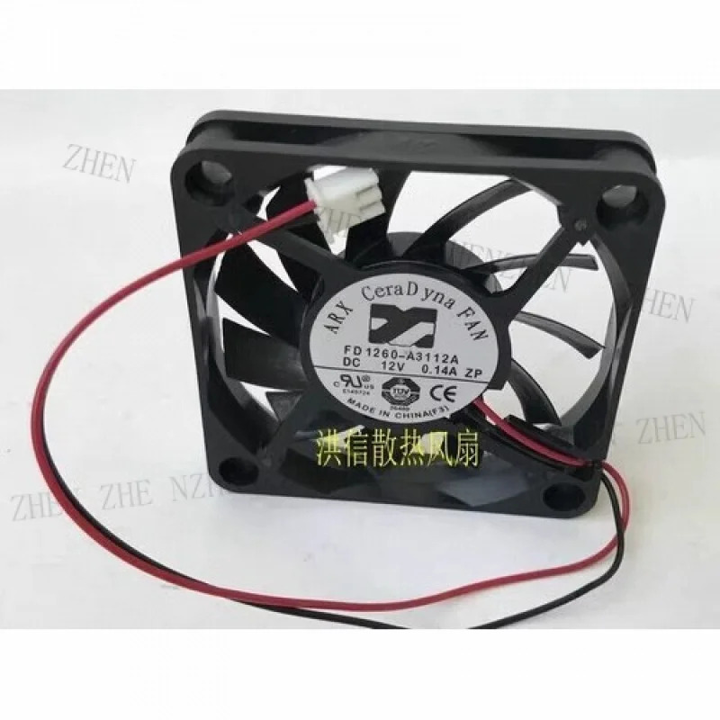 Y for ARX 6010 FD1260-A3112A DC12V 0.14A 6CM 60x10MM 2핀 냉각팬