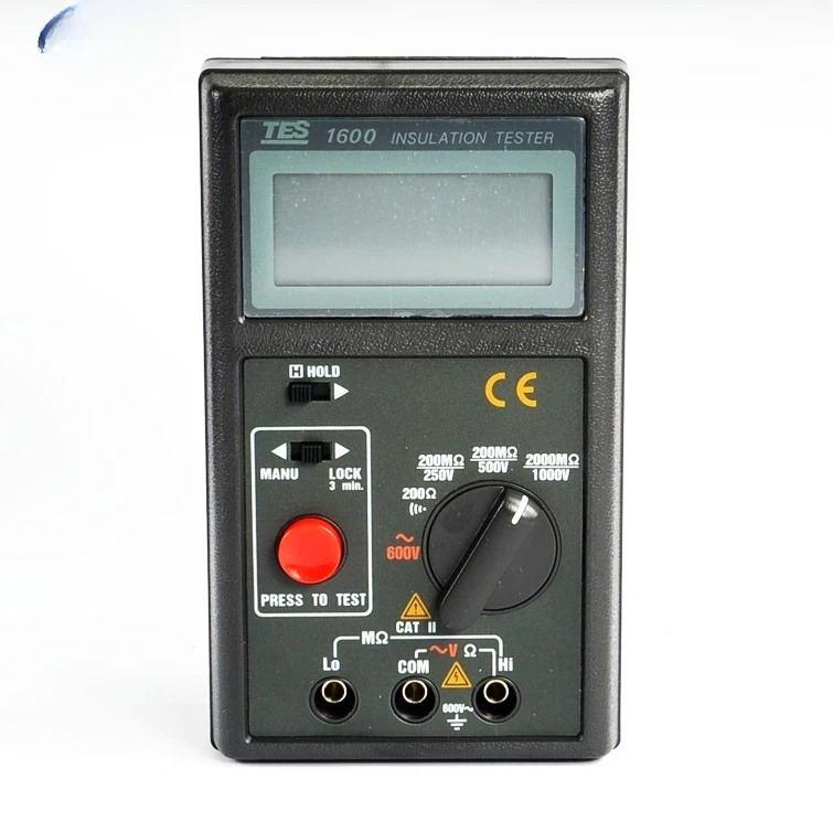 TES-1600 휴대자동 제로 조정 절연 시험기