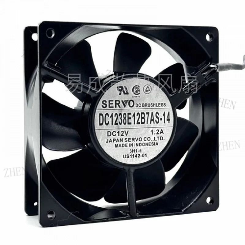 Y for SERVO DC1238E12B7AS-14 DC12V 1.2A 12CM 냉각팬
