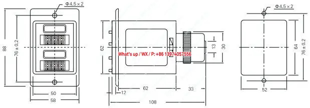 CV-Y 디지털 듀얼 튜닝 타임 릴레이 AC110V 220V DC24V