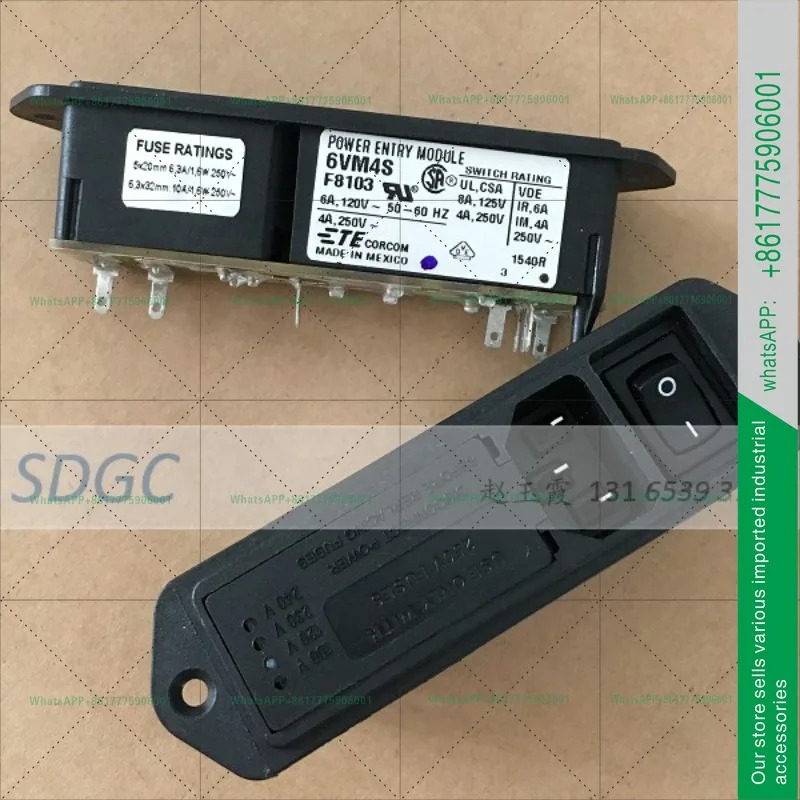 6VM4S F8103 파워 필터 6A 120V TE/Corcom