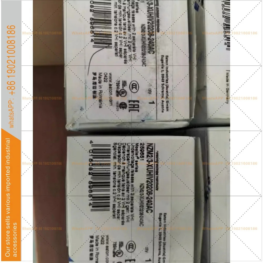 NZM2/3-XUHIV8-240AC 몰드형 케이스 회로차단기 저전압 코일