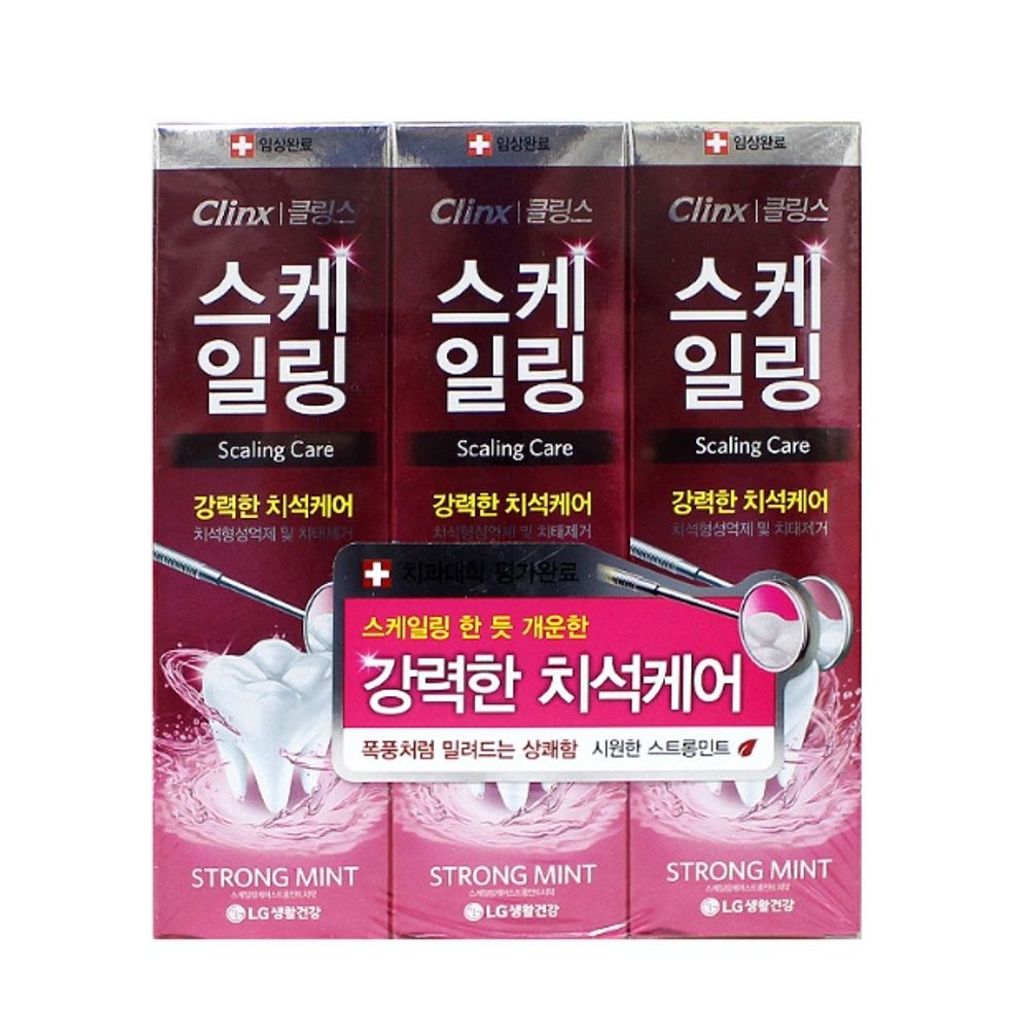 클링스 민트 치약 양치 구강 청결 쿨링 치약 100g 3p - 상품 이미지