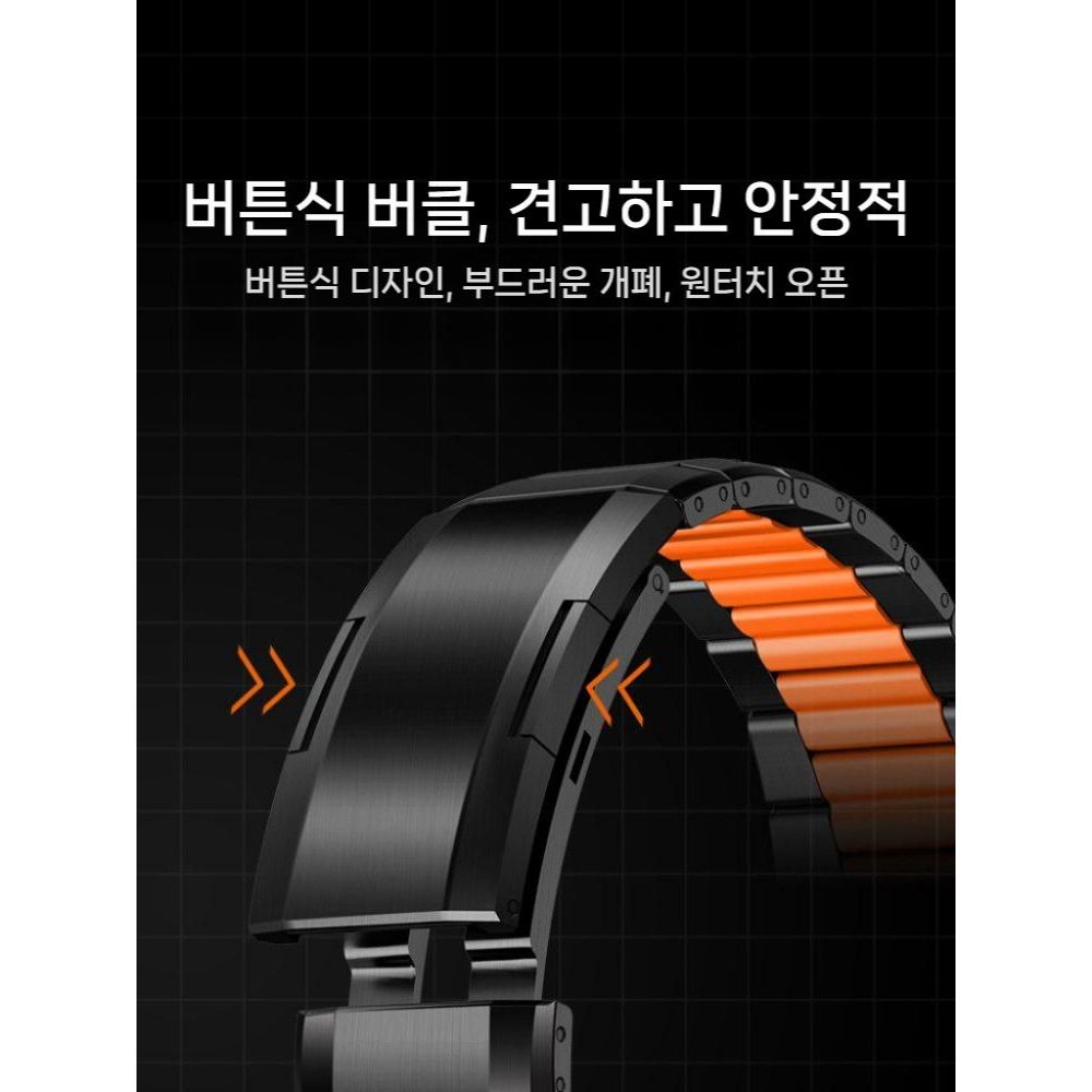 애플워치 11세대 울트라3 스트랩 메탈 실리콘 메탈 프레임 밴드 - 상세 이미지 4