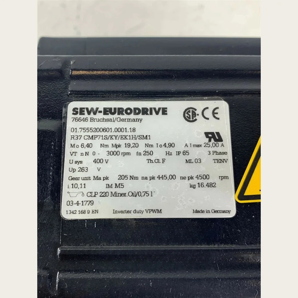 SEW SEURODRIVE 헬리컬 기어 서보 감속 모터 R37 CMP71S/KY/EK1H/SM1 기어드