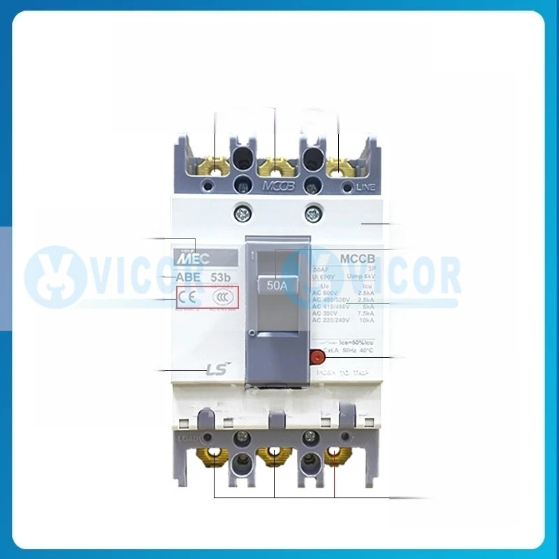 LS전기 MCCB ABE ABS 103b 53b 63b 3P 성형 케이스 회로차단기