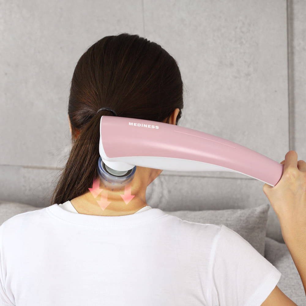 목 등 어깨마사지기 파워볼 핸디마사지기 MD-7100S (실버/핑크/화이트/민트) - 상세 이미지 4
