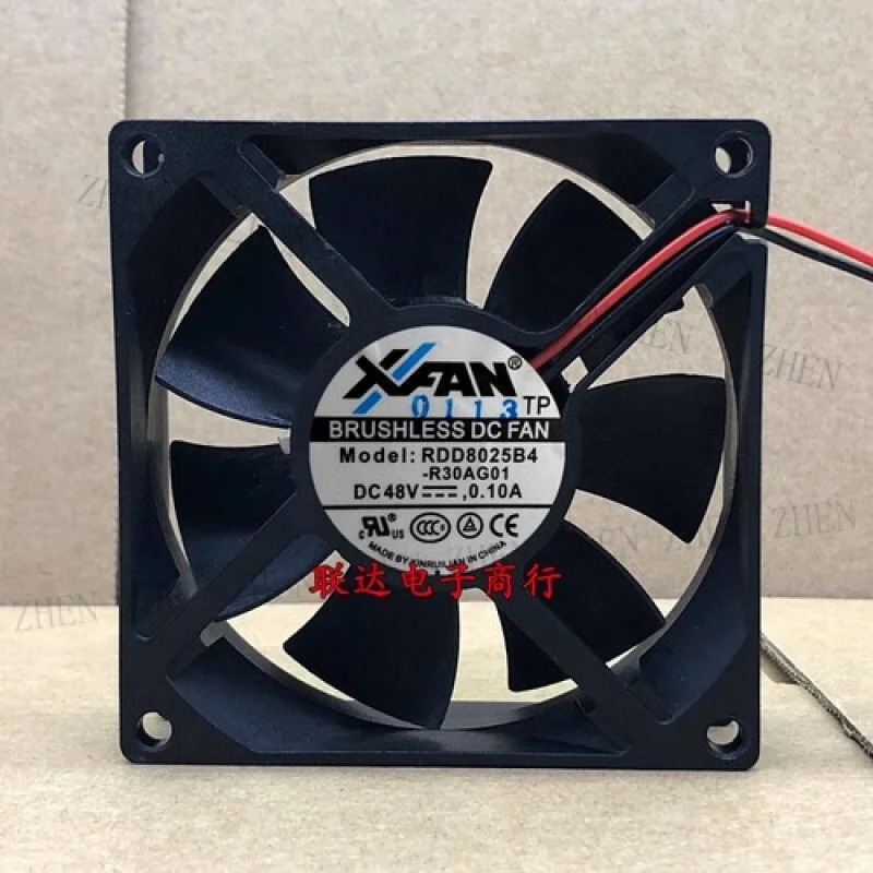 Y RDD8025B4-R44AG01 DC48V 0.10A 3선 냉각팬 80x80x25MM