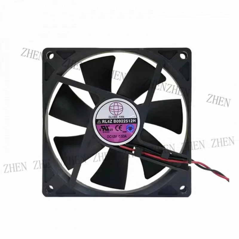 Y B0922512H 9025 9cm DC12V 0.53A 2선식 냉각팬
