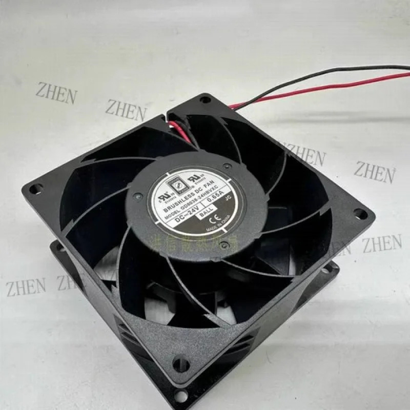 Y OD8038-24HBVXC10A 24V 0.65A 80x38MM 2선식 냉각팬