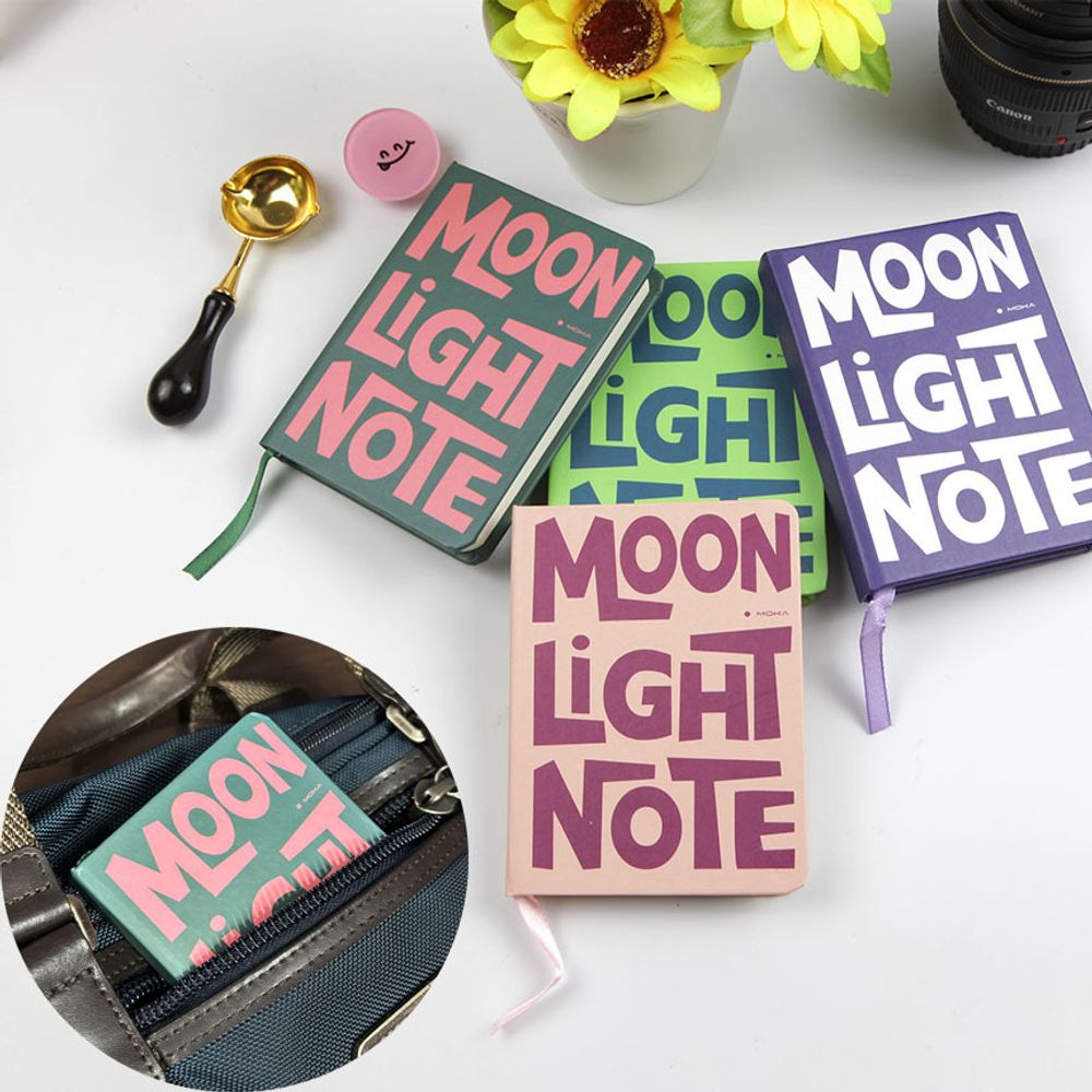 Moon Light 미니 소형 포켓용 작은 노트 수첩1P - 상품 이미지