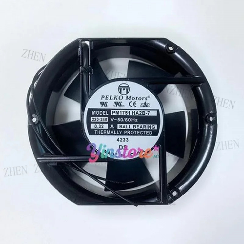 Y PELKO 모터신 PM1751 HA2B-7 냉각팬 17251 220-240V 0.32A 17CM 2핀