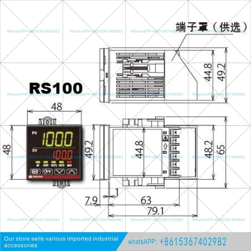 새로 된 일본 물리 화학 RKC 온도 조절기 테이블 RS400 오리지널