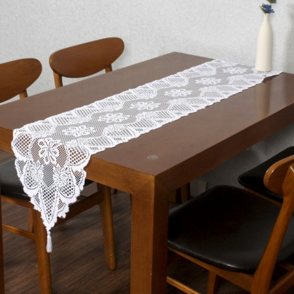레이스 러너 33x183cm 프렌치 테이블보 북유럽 테이블 데코 식탁 장식 센터피스 - 상품 이미지