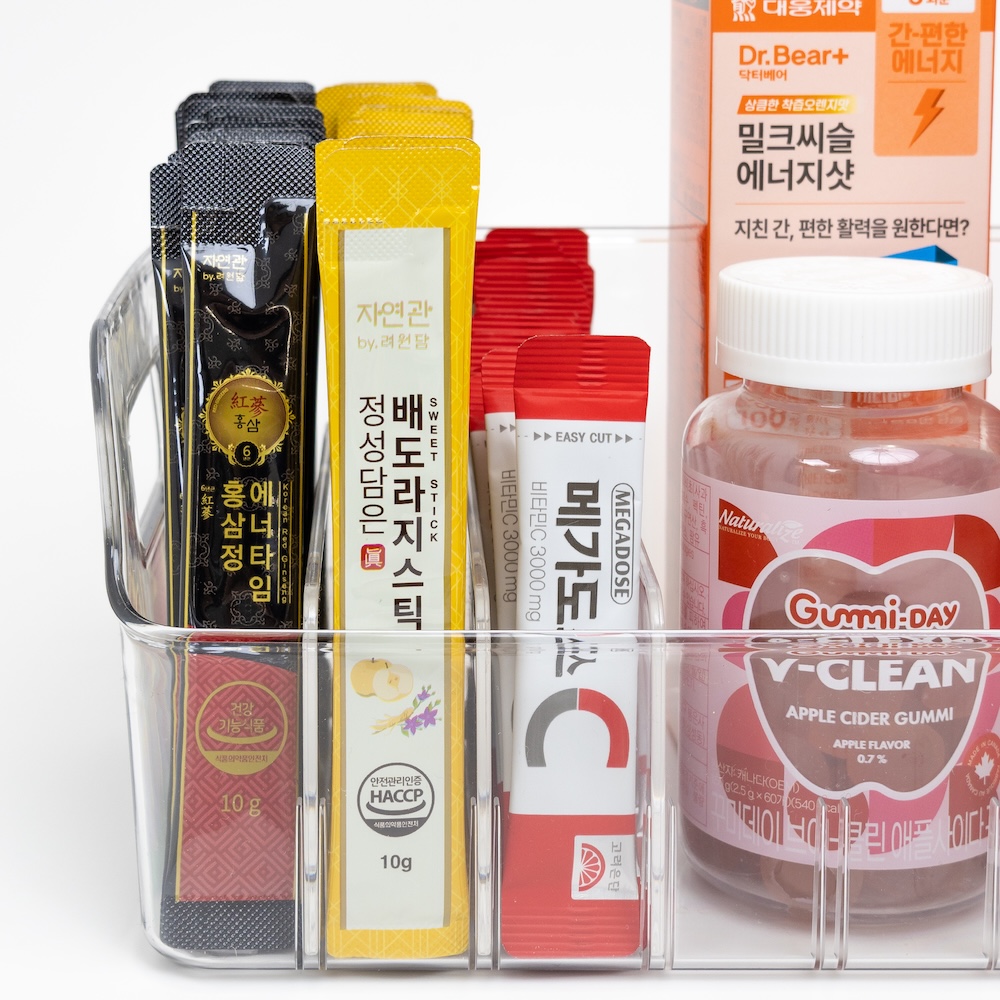 살림공간 팬트리정리 냉장고 트레이 보관용기 투명 칸막이 - 상세 이미지 5