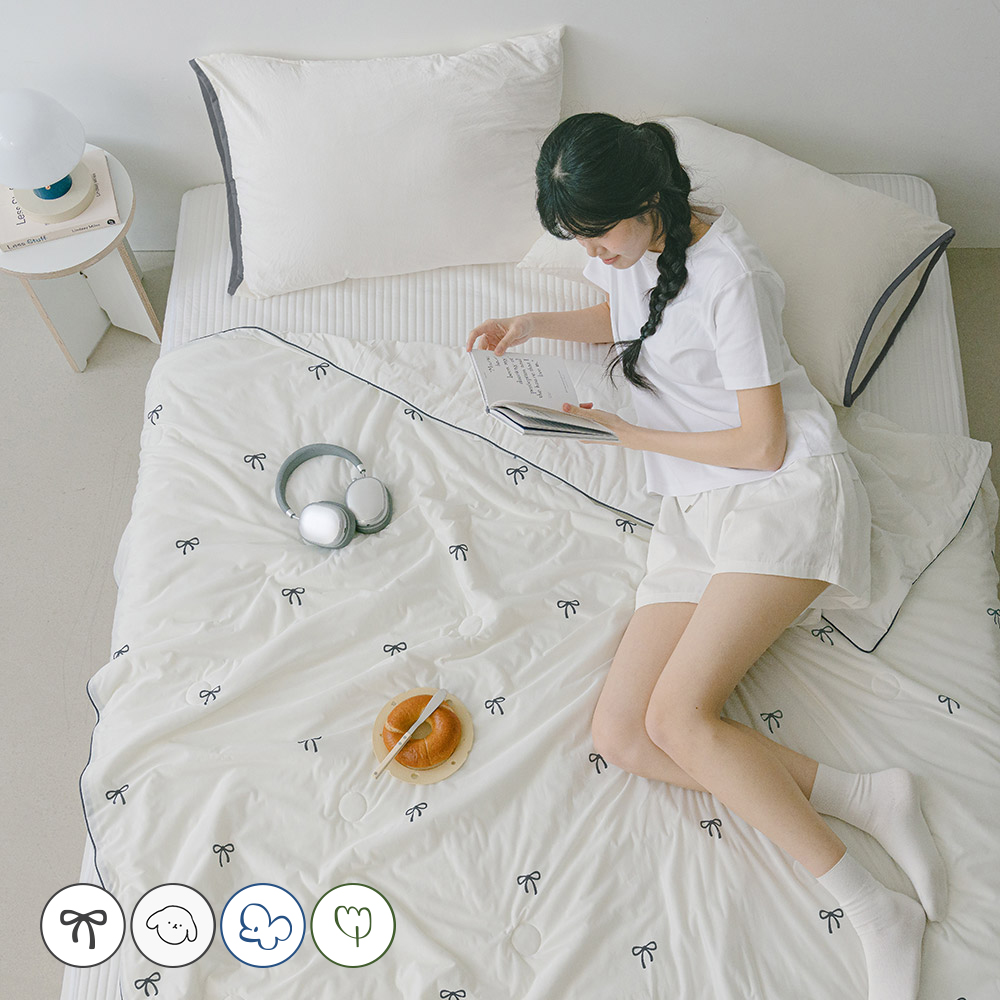 [네이버단독 신상특가] 바자르 냉감 시즈닝 소프트 양면 여름 차렵이불 SS