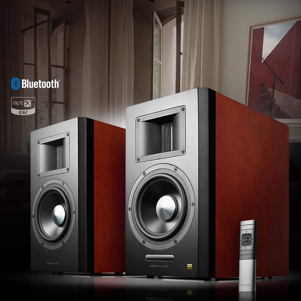 브리츠 AIR PULSE 2채널 HI-RES 레퍼런스 모니터 오디오 블루투스 북쉘프 스피커 - 상품 이미지