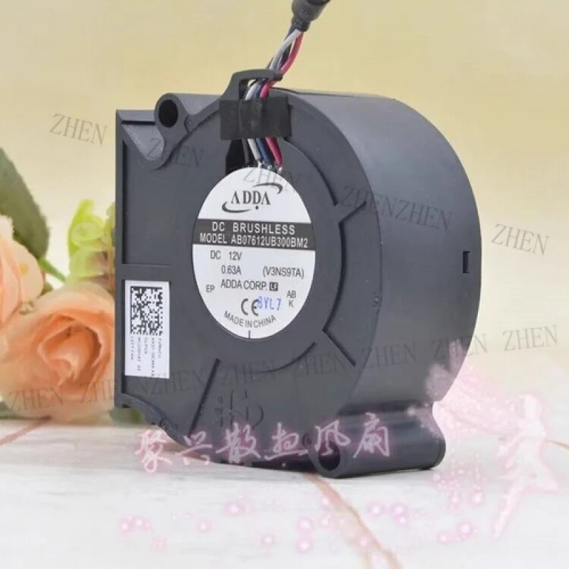 Y for AB07612UB300BM2 DC12V 0.63A 7530 7.5CM 터보 팬