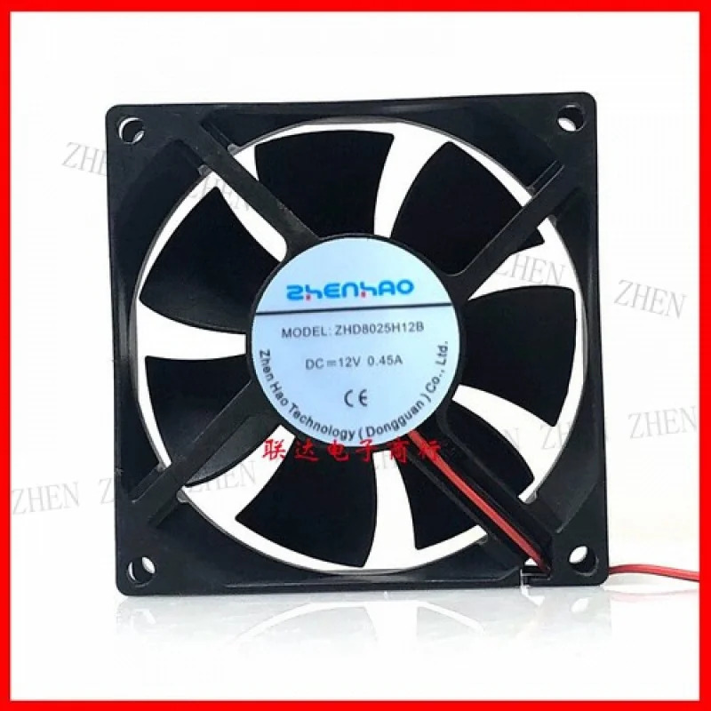 Y ZHD8025H12B DC12V 0.45A 8CM 8025 2선 케이스 냉각팬