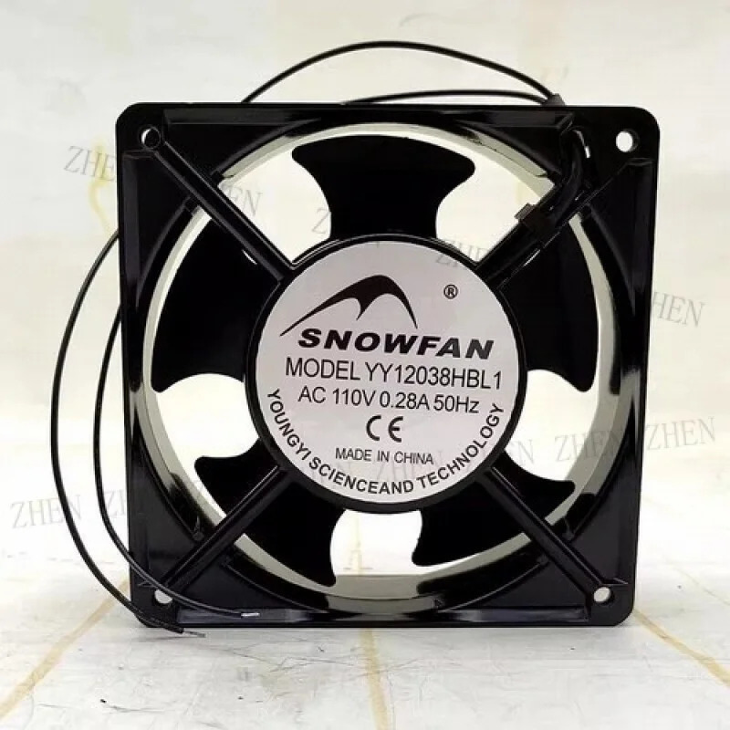 Y for SNOWFAN YY12038HBL1 AC110V 0.28A 12038 12cm 2선식 냉각팬