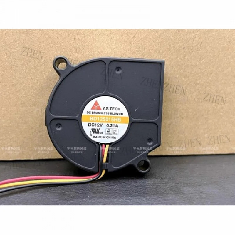 Y BD125015HB 5015 DC12V 0.21A 5CM 3선 듀얼 볼 냉각팬기능