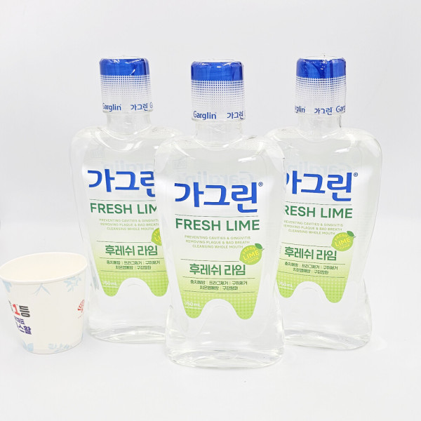 가그린 라임 750ml x 3개 + 가그린 100ml - 상품 이미지