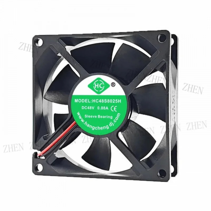 Y HC48S8025H DC48V 0.08A 80x80x25MM 2선식 냉각팬
