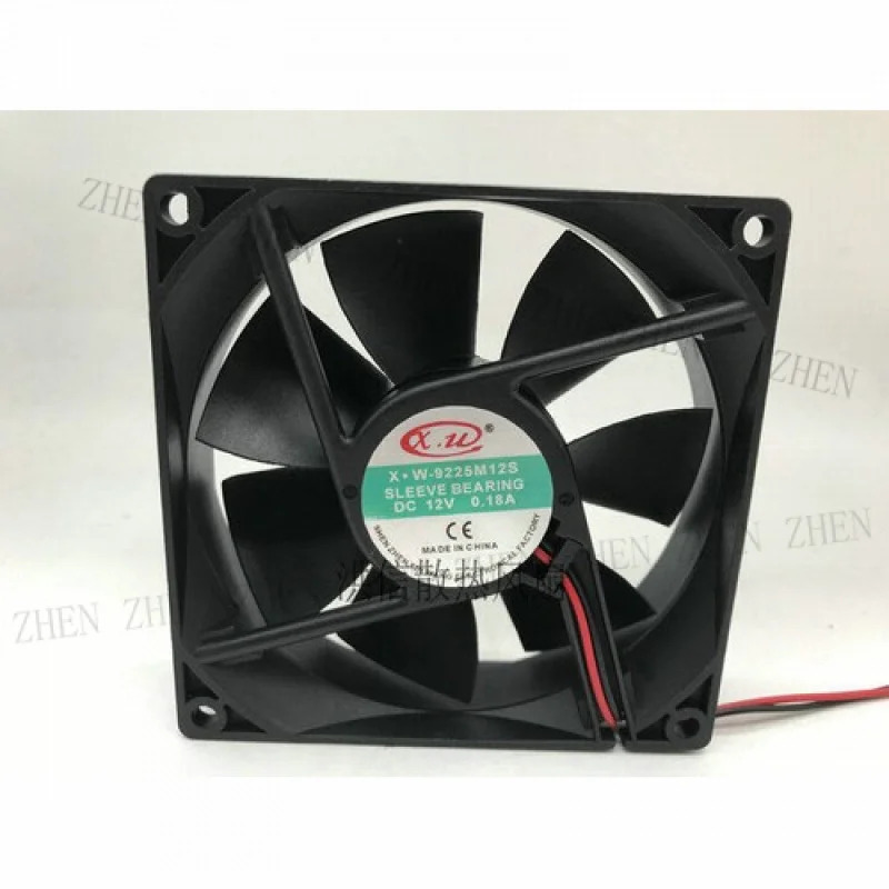 Y X.W-9225M12S DC 12V 0.18A 9225 9CM 2선식 냉각팬기능