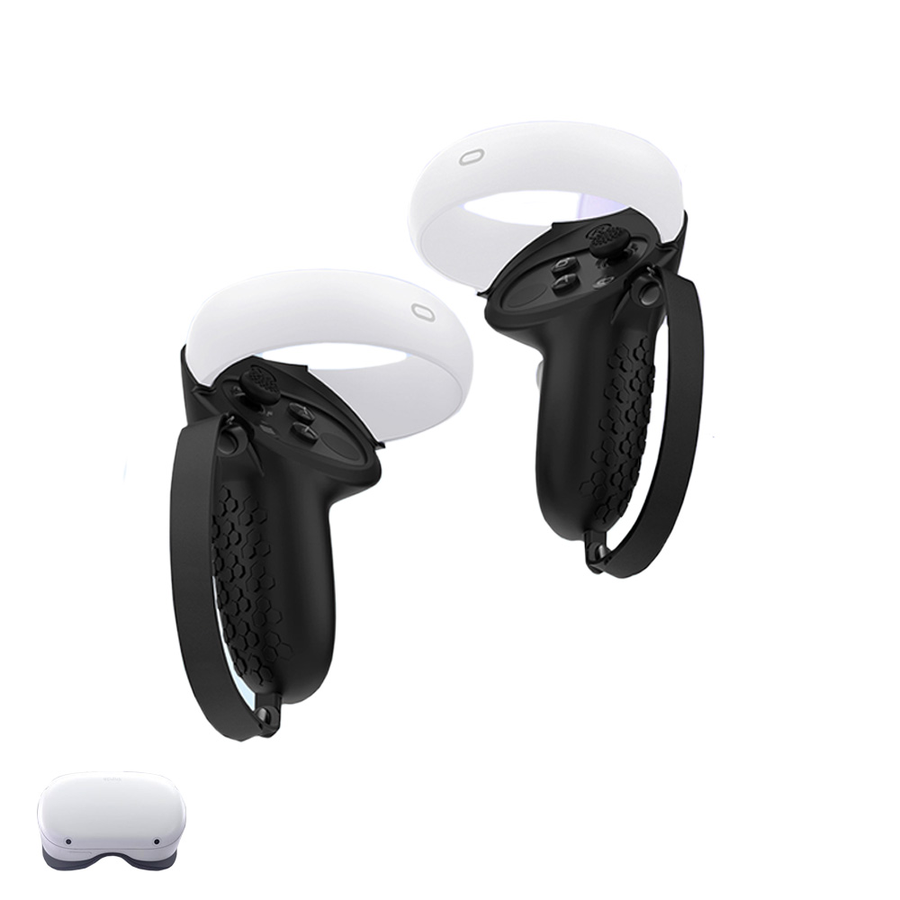 메타퀘스트2 VR 스트랩 악세사리 참외 실리콘 그립 오큘러스 피콜로 엘리트 헤일로 - 상품 이미지