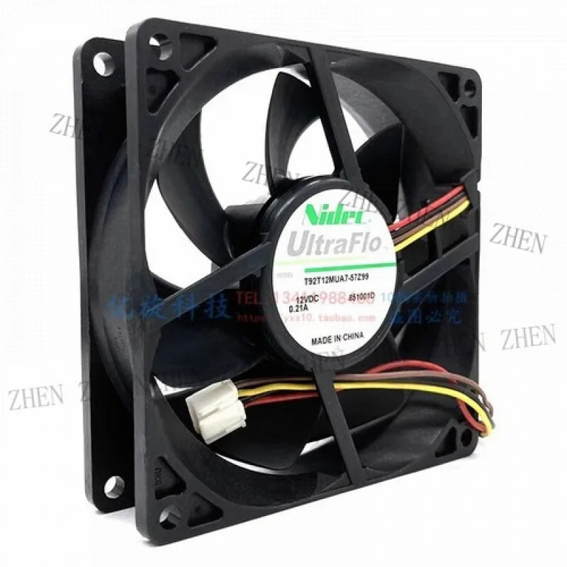 Y for T92T12MUA7-57Z99 9025 DC12V 0.21A 9CM 4핀 냉각팬